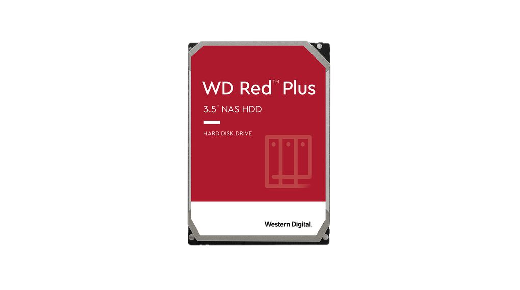 Festplattenlaufwerk, WD Red Plus, 3.5", 12TB, SATA III
